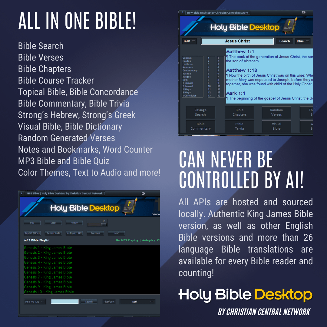 Holy Bible Desktop Lite for Windows released!
