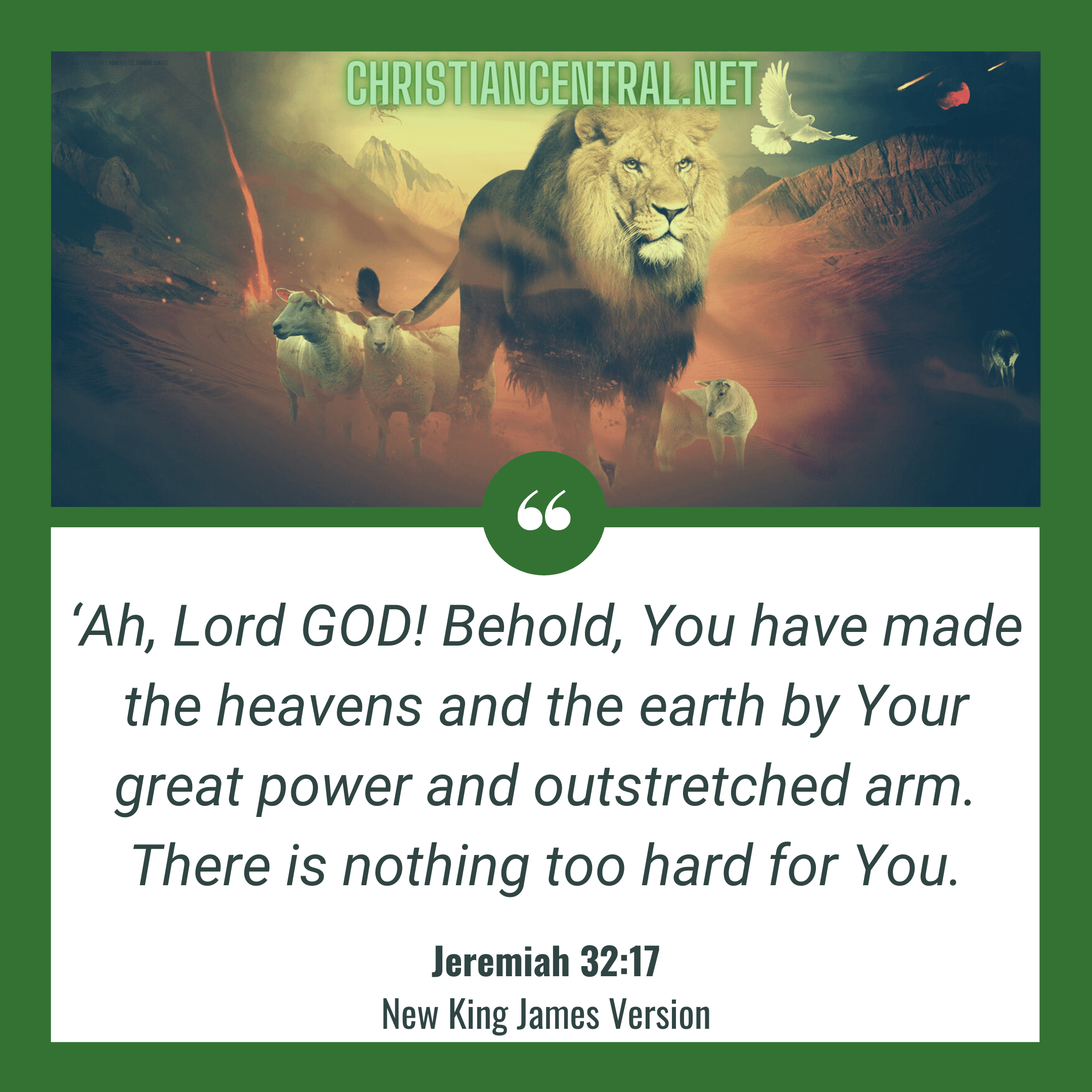 Jeremiah 32:17 | Christian Central Network