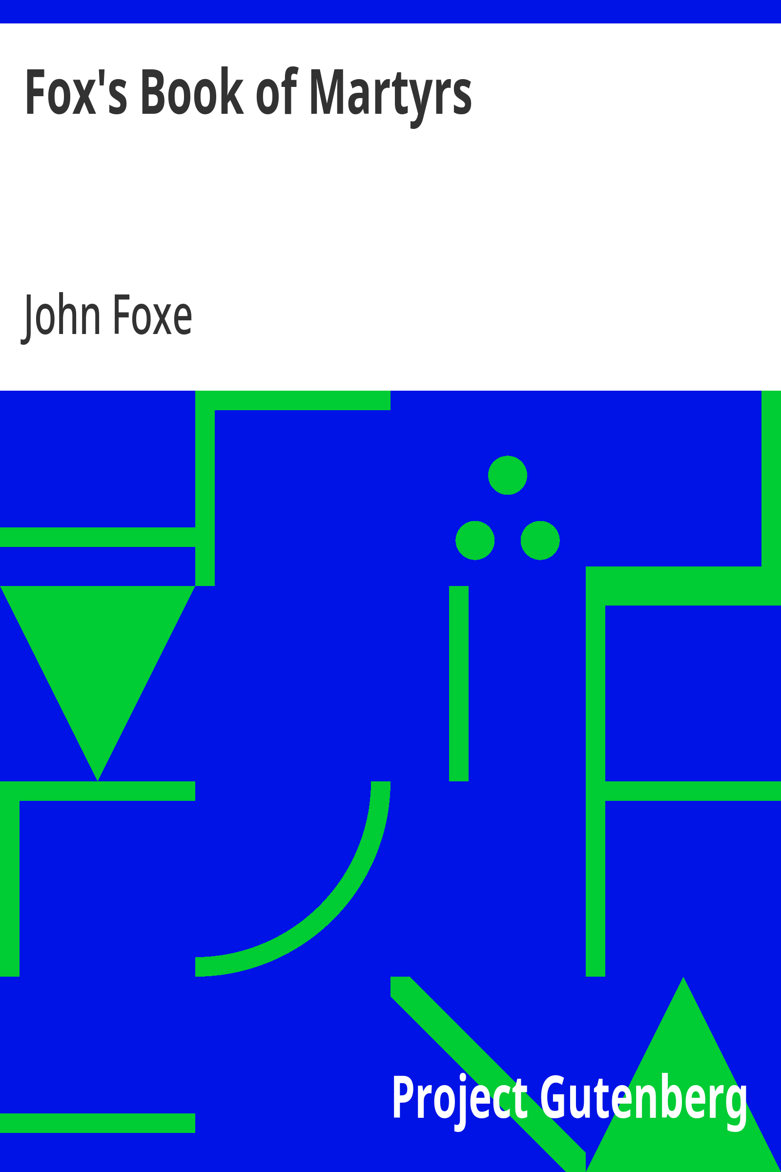 Fox's Book of Martyrs cover