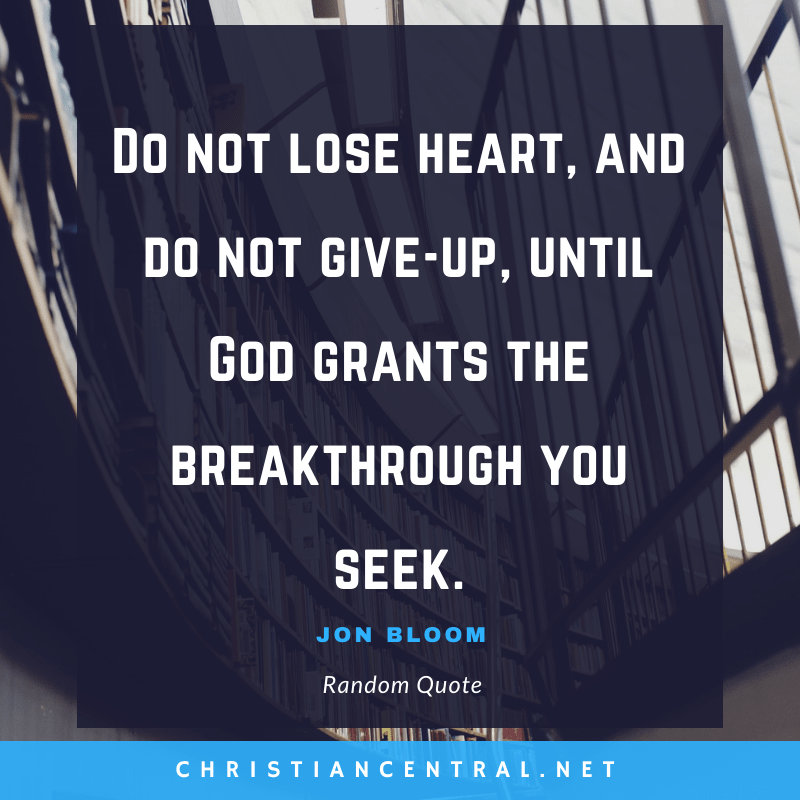 Jon Bloom - Do not lose heart